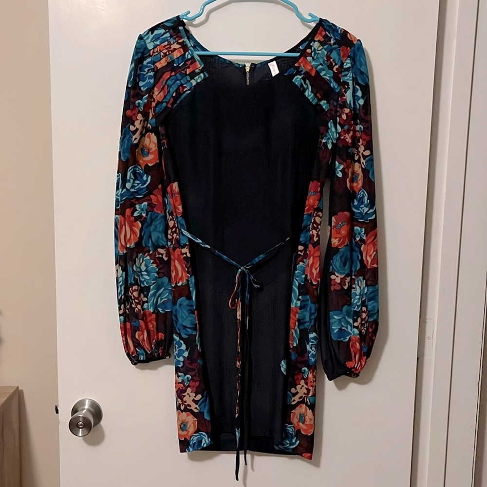Long Sleeved Floral Dress